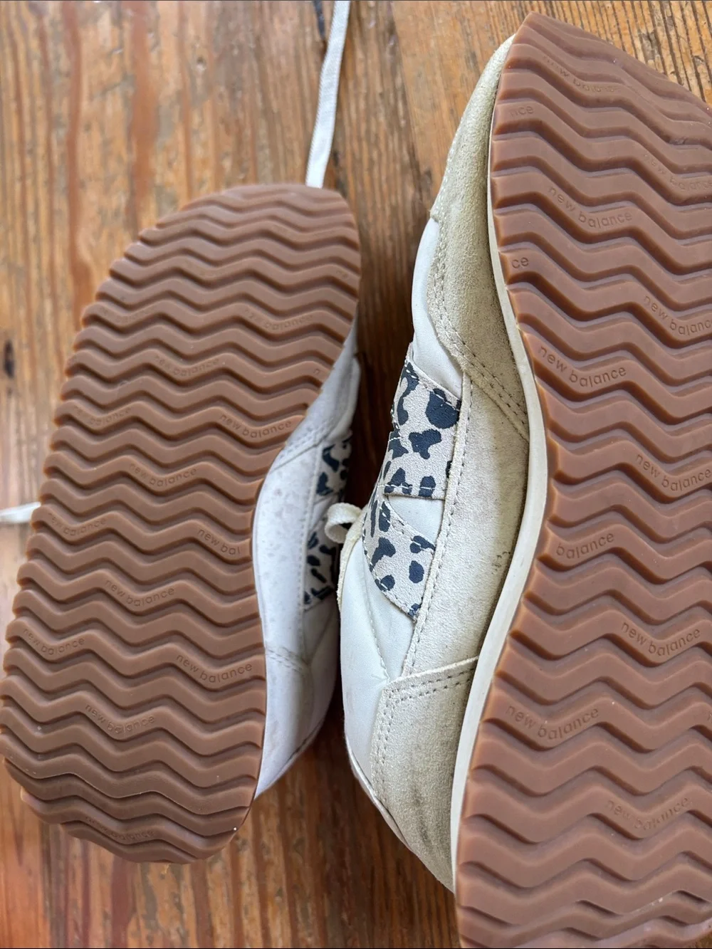 New Balance 237 Women’s Cream Sneakers with Leopard Accent
